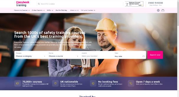 Easybook Training Landing Page